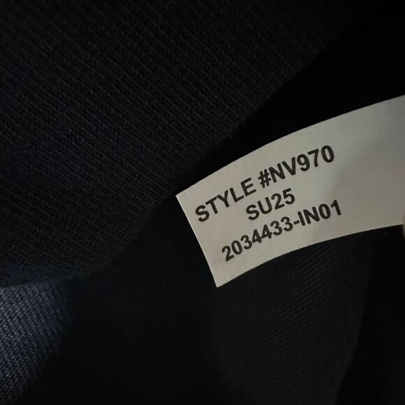 Madewell Wide Sleeve Boxy Tee WMNS 2XS Dark Navy Drop Shoulder Contrast Stitch - Picture 7 of 8